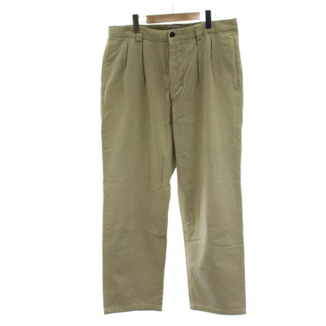 【中古】ストーンアイランド STONE ISLAND チノパンツ チノパン 52 ベージュ ボタンフライ テーパードシルエット