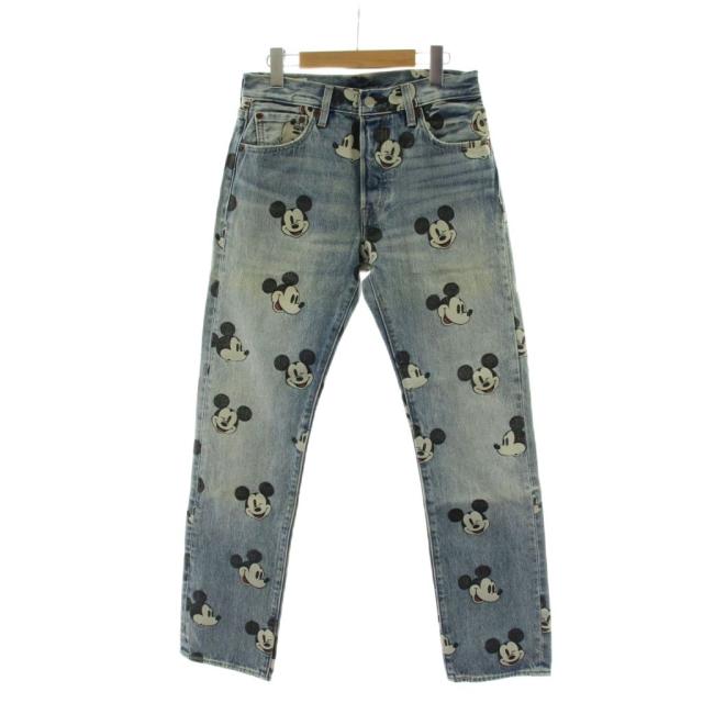 【中古】リーバイスプレミアム Levis PReMIUM Disney ディズニー デニム ジーンズ 28 インディゴ ブルー