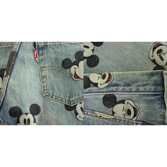 【中古】リーバイスプレミアム Levis PReMIUM Disney ディズニー デニム ジーンズ 28 インディゴ ブルー_8