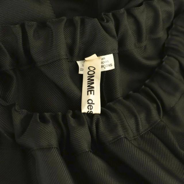 【中古】コムデギャルソン COMME des GARCONS スカートドッキングパンツ ワイド 変形 GL-P015 XS ブラック グレー_4