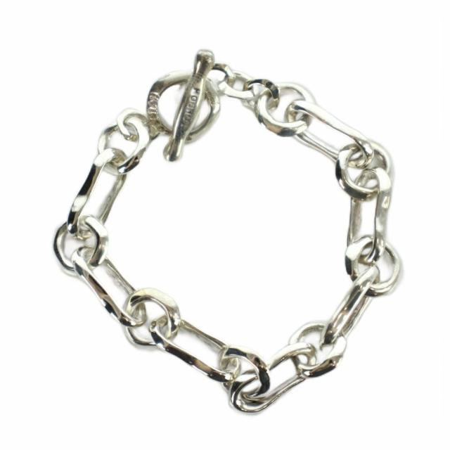 【中古】TATEOSSIAN チェーンブレスレット アクセサリー バングル Silver925 シルバー色 ■GY35 /MQ メンズ