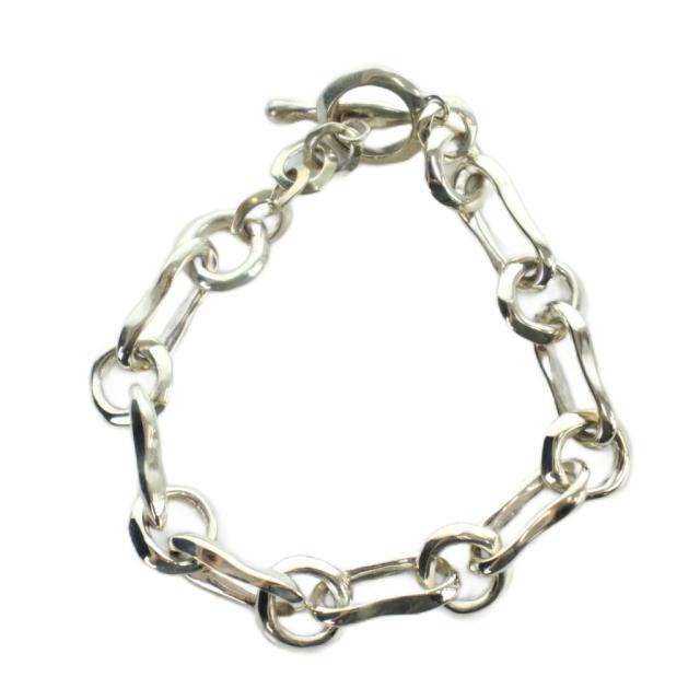【中古】TATEOSSIAN チェーンブレスレット アクセサリー バングル Silver925 シルバー色 ■GY35 /MQ メンズ