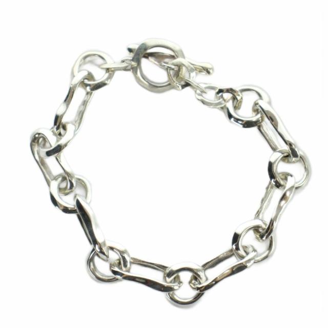 【中古】TATEOSSIAN チェーンブレスレット アクセサリー バングル Silver925 シルバー色 ■GY35 /MQ メンズ
