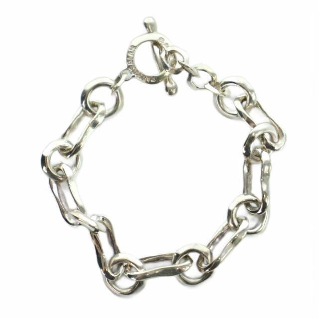 【中古】TATEOSSIAN チェーンブレスレット アクセサリー バングル Silver925 シルバー色 ■GY35 /MQ メンズ