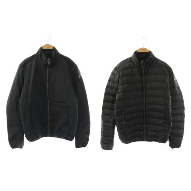 【中古】パラジャンパーズ PARAJUMPERS ダウンジャケット リバーシブル ナイロン S ブラック /MY ■OS ■GY35 メンズ