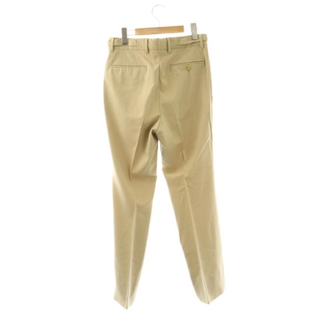 【中古】グッチ GUCCI パンツ ストレート センタープレス カシミヤ混 ボタンフライ 44 ベージュ /CX ■GY35 メンズ_1