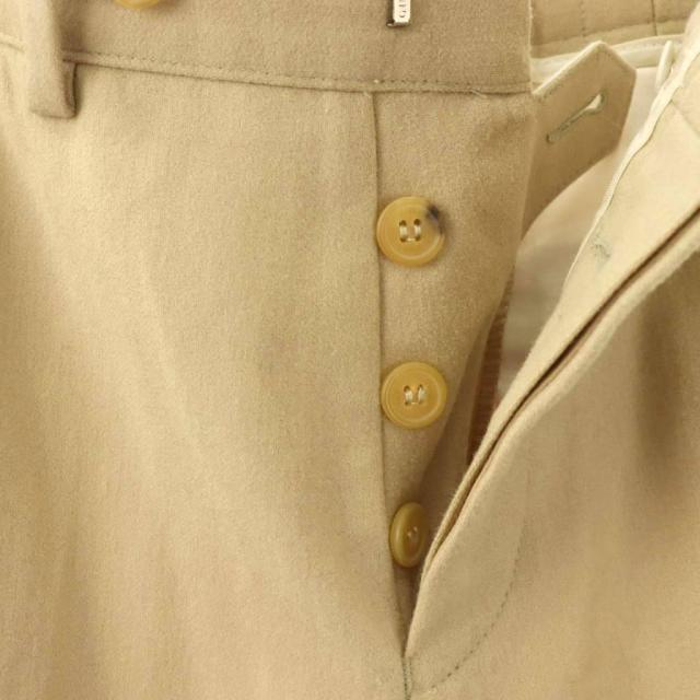 【中古】グッチ GUCCI パンツ ストレート センタープレス カシミヤ混 ボタンフライ 44 ベージュ /CX ■GY35 メンズ_2