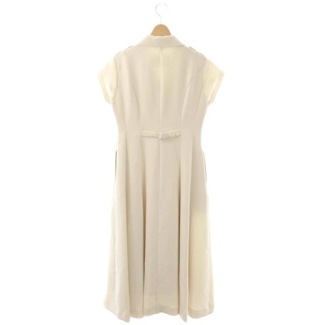 【中古】メゾンハーリップトゥ MAISON Her lip to 25SS Pearl Button Dress ワンピース ロング 半袖 S オフベージュ_1