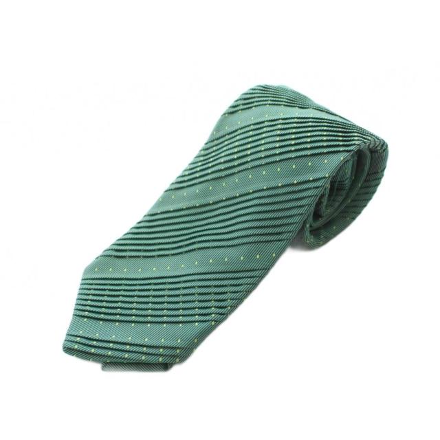 中古ブリオーニ BRIONI ネクタイ レギュラータイ 絹 シルク 緑