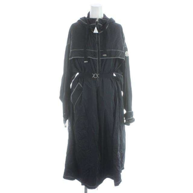【中古】モンクレール MONCLER DACCA ダッカ ダウンコート フード ロング ナイロン 1 紺 ネイビー E10934935705