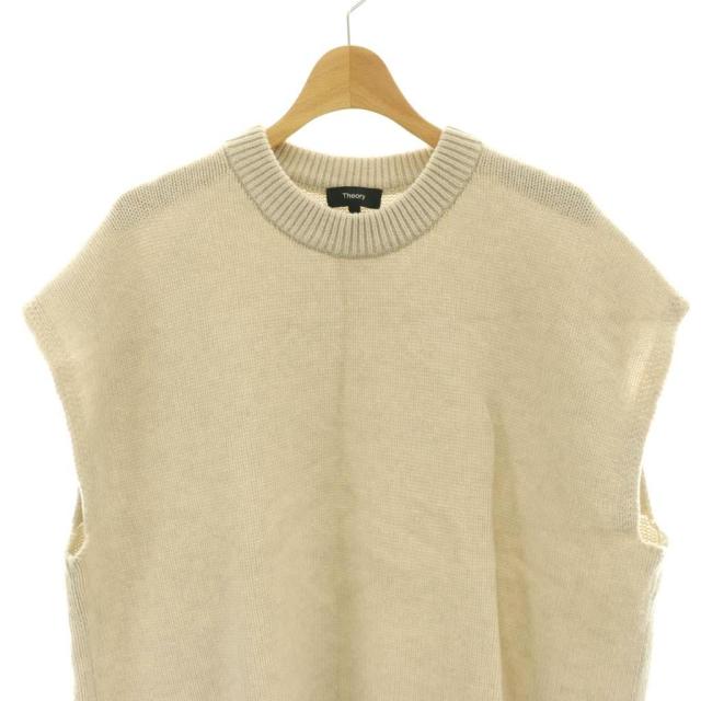 【中古】セオリー Theory 23AW ニット ベスト ウール カシミヤ混 S アイボリー /HK ■GY35 レディース_2