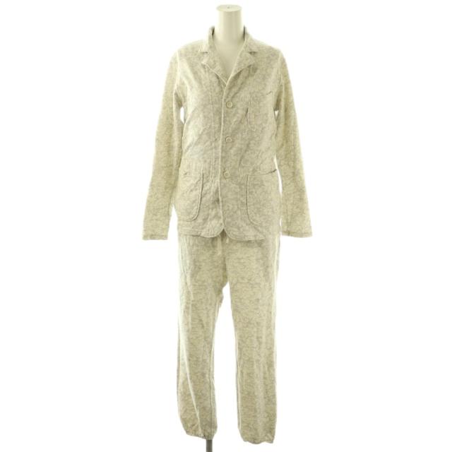 【中古】エンジニアードガーメンツ Engineered Garments 仕かける 上衣 オールインワン ノースリーブ 総柄 1 象牙色