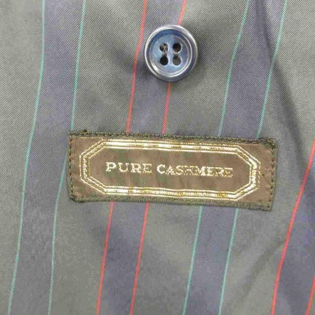 【中古】ケント&amp;カーウェン KENT&amp;CURWEN ブレザー テーラードジャケット 上着 カシミヤ 46 黒 ブラック 長袖_4