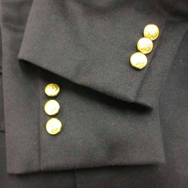 【中古】ケント&amp;カーウェン KENT&amp;CURWEN ブレザー テーラードジャケット 上着 カシミヤ 46 黒 ブラック 長袖_5