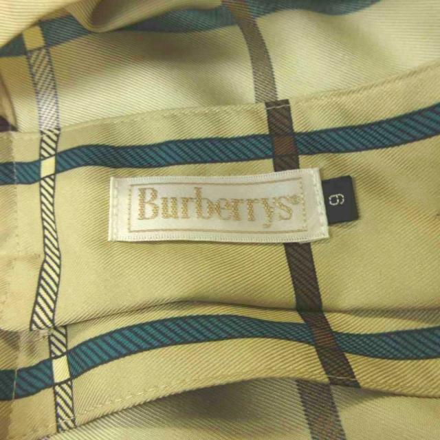 【中古】バーバリーズ Burberrys シャツ ブラウス M ベージュ チェック柄 長袖 ウエストリボン /NP ■GY99_4