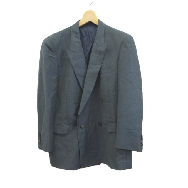 【中古】ダンヒル dunhill スーツ フォーマル ブルーグレー ダブルブレスト ピークドラペル 長袖 /KV ■GY99 メンズ_1
