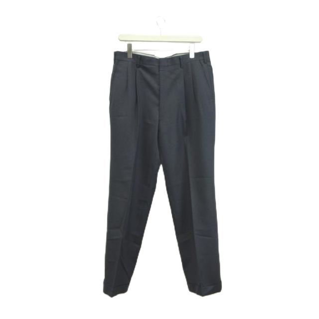 【中古】ダンヒル dunhill スーツ フォーマル 濃紺 ダークネイビー ダブルブレスト 長袖 ダブル裾 /KV ■GY99_3