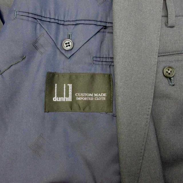 【中古】ダンヒル dunhill スーツ フォーマル 濃紺 ダークネイビー ダブルブレスト 長袖 ダブル裾 /KV ■GY99_5
