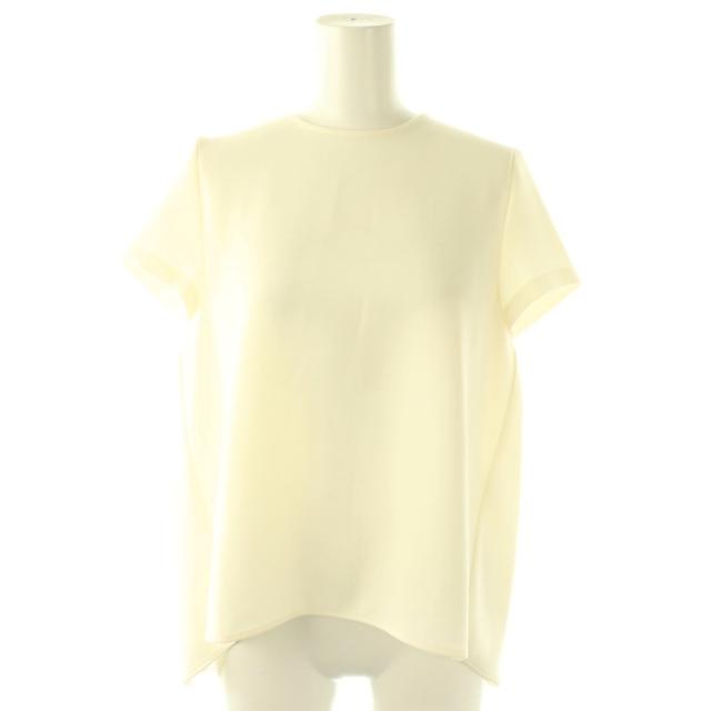 【中古】ヨーコチャン YOKO CHAN バックギャザーブラウス カットソー 半袖 36 アイボリー /DO ■GY06 レディース