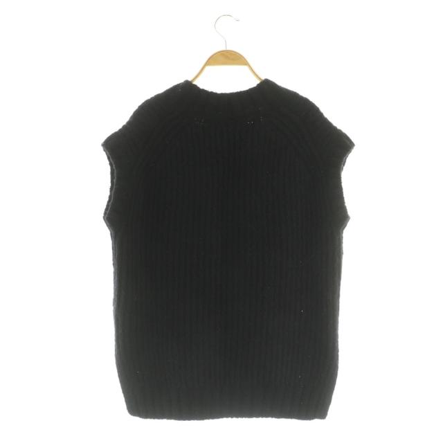 【中古】ドゥロワー Drawer 24AW FALL 13G ニットベスト プルオーバー Vネック ブラック_1