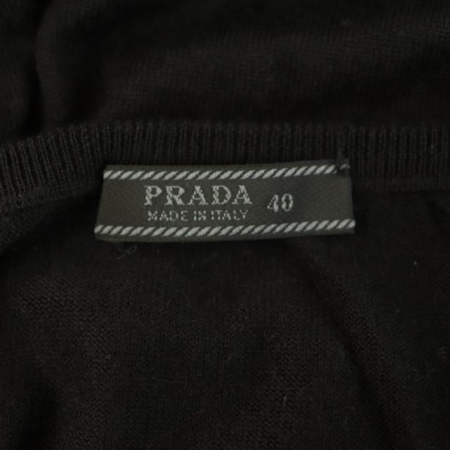 【中古】プラダ PRADA ニット カットソー 半袖 ドルマンスリーブ 40 ブラック /MY ■OS ■GY06 レディース_2