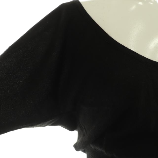 【中古】プラダ PRADA ニット カットソー 半袖 ドルマンスリーブ 40 ブラック /MY ■OS ■GY06 レディース_3