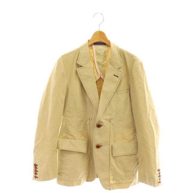 【中古】ポールスミスコレクション PAUL SMITH COLLECTION テーラードジャケット コットン 背抜き M ベージュ /CX