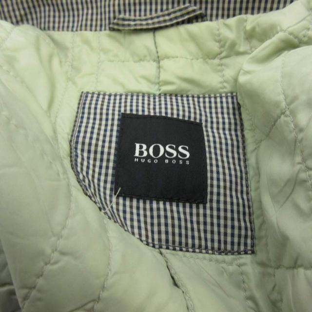 【中古】ヒューゴボス HUGO BOSS ジャケット 上着 48 黒 ブラック チェック柄 ノッチドラペル 長袖 /RN ■GY99_2