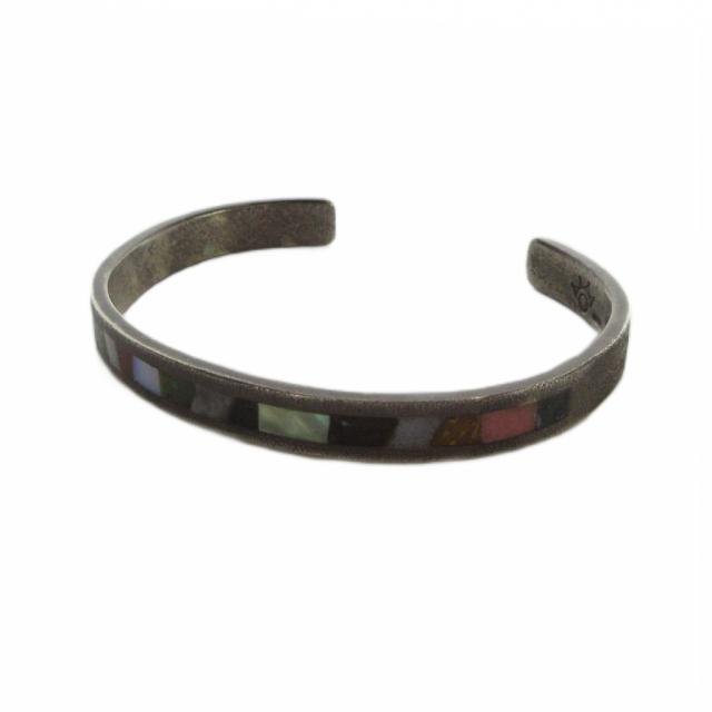 【中古】ツナイハイヤ アパッチ族 TSUNAI HAIYA バングル アクセサリー ブレスレット ロゴ Silver シルバー色