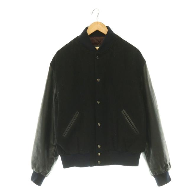 【中古】ヴォー 20AW EXCELEZA AWARD スタジャン ジャケット 総裏地 ウール ブラック ネイビー /DO ■GY28 メンズ