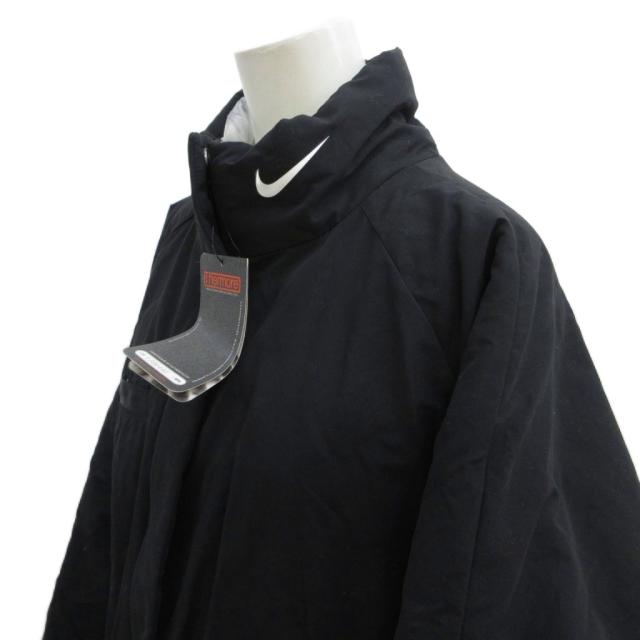 【中古】未使用品 ナイキ NIKE タグ付き WMNS NSW TFRPL REVIVAL FZ L/S PARKA 中綿コート L 黒 ブラック ロング丈_3