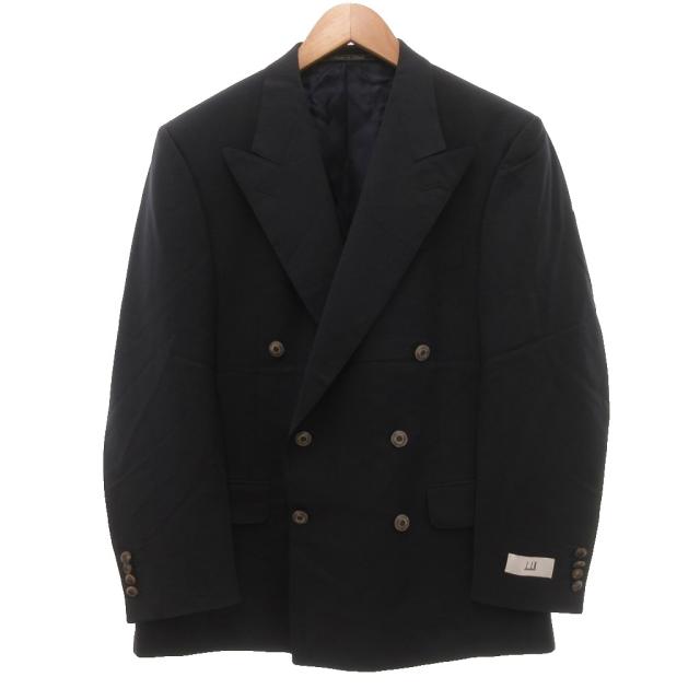 【中古】ダンヒル dunhill 美品 ヴィンテージ テーラードジャケット ダブル モヘヤ混 48 ピークドラペル