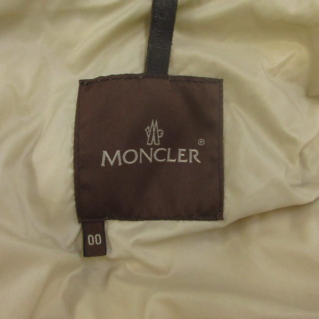 【中古】MONCLER ダウンジャケット コート アウター ナイロン キルティング ファー ロング 00 XXS ベージュ_3