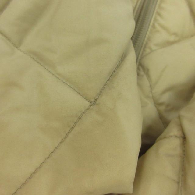 【中古】MONCLER ダウンジャケット コート アウター ナイロン キルティング ファー ロング 00 XXS ベージュ_8