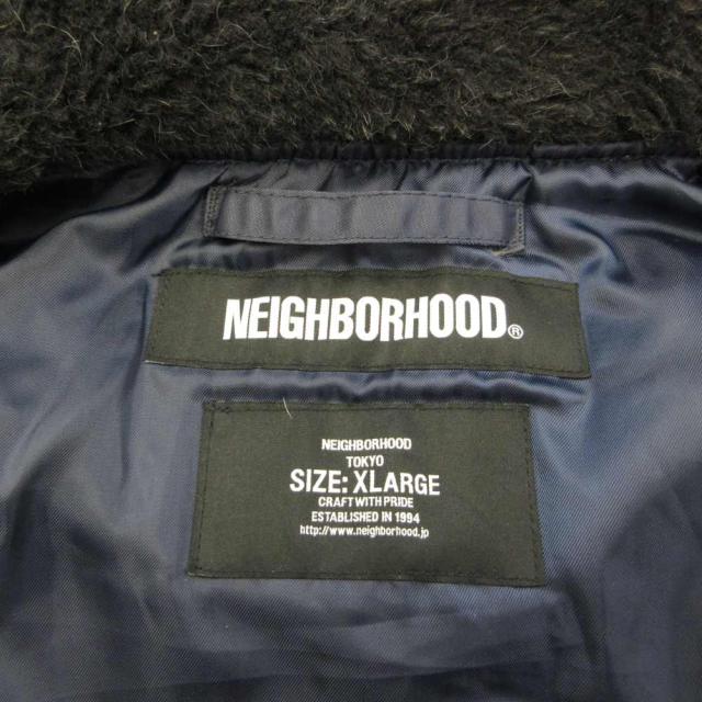 【中古】NEIGHBORHOOD B-15D N-JKT 飛翔上衣 上衣 アウター ナイロン 中綿 ボア XL 紺 192SZNH-JKM03