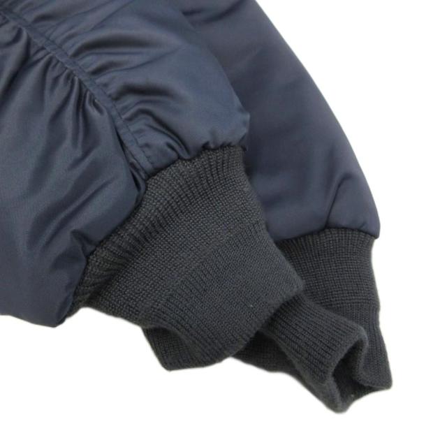 【中古】NEIGHBORHOOD B-15D N-JKT 飛翔上衣 上衣 アウター ナイロン 中綿 ボア XL 紺 192SZNH-JKM03