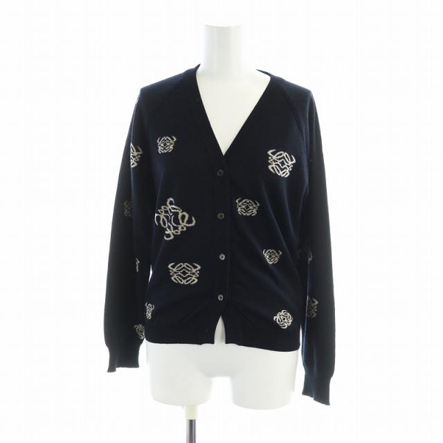 ◇ロエベ〈LOEWE〉アナグラム エンブロイダリー カーディガン