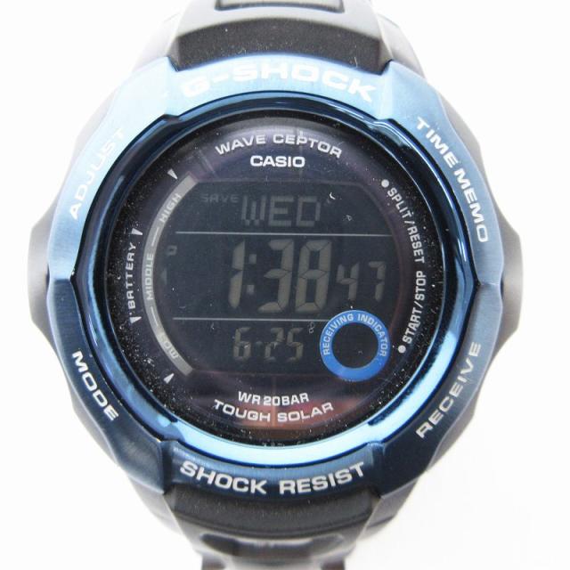 【中古】カシオジーショック CASIO G-SHOCK THE G BLACK FORCE 腕時計 ソーラー デジタル GW-700BDJ-2JF ブルー