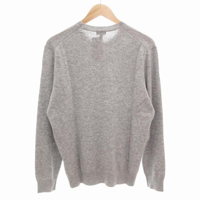 【新品】ユニクロ カシミヤクルーネックセーター S グレー ユニクロ公式 | カシミヤクルーネックセーター