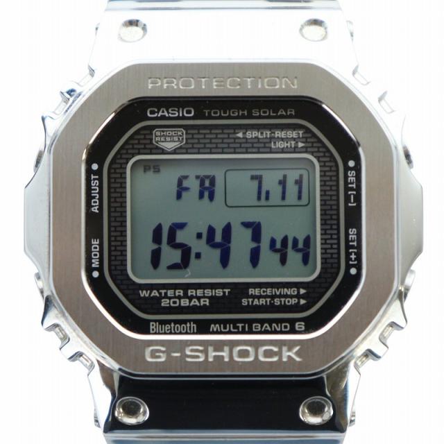 【中古】カシオジーショック CASIO G-SHOCK 腕時計 ウォッチ 電波ソーラー Bluetooth搭載 フルメタル ロゴ