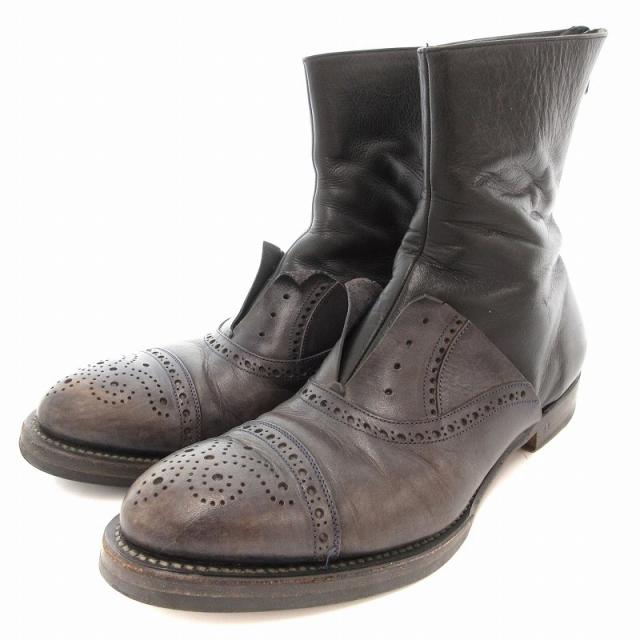 rare archive 廃盤モデル アルフレッドバニスター レイヤードブーツ アルフレッドバニスター】レイヤードブーツ（43）レザー ハイカット