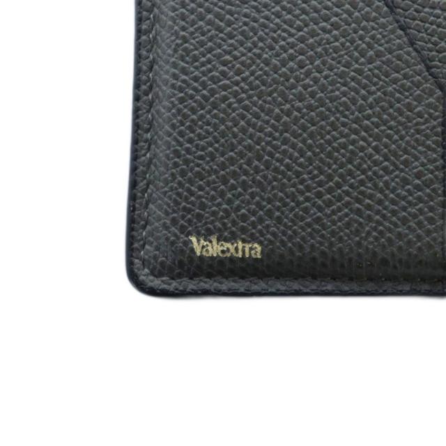 中古】ヴァレクストラ Valextra カードケース 定期入れ ロゴ レザー  