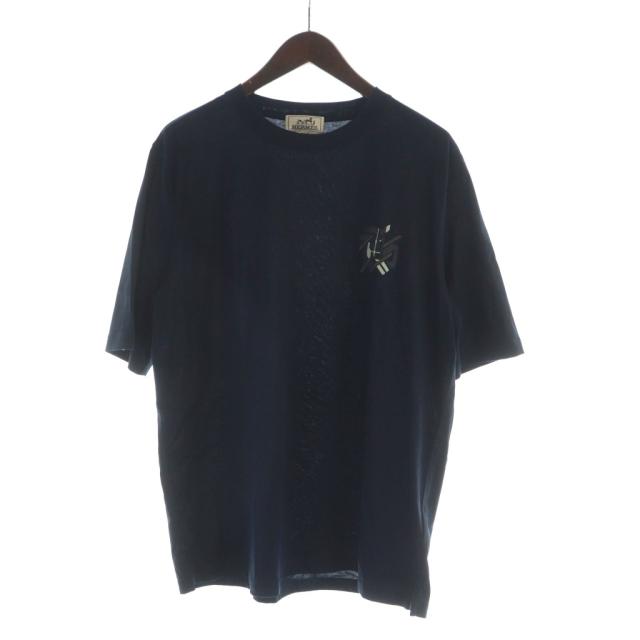 【中古】エルメス HERMES 23SS シュヴォー アン シンメトリー Chevaux en Symetrie Tシャツ カットソー