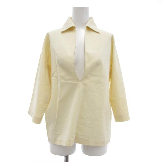 中古】ロエベ LOEWE セットアップ シャツ ミディスカート 七分袖 38