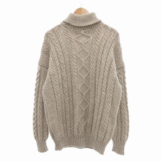 Guernsey Woollens タートルネック ウールセーター サイズS 中古・古着