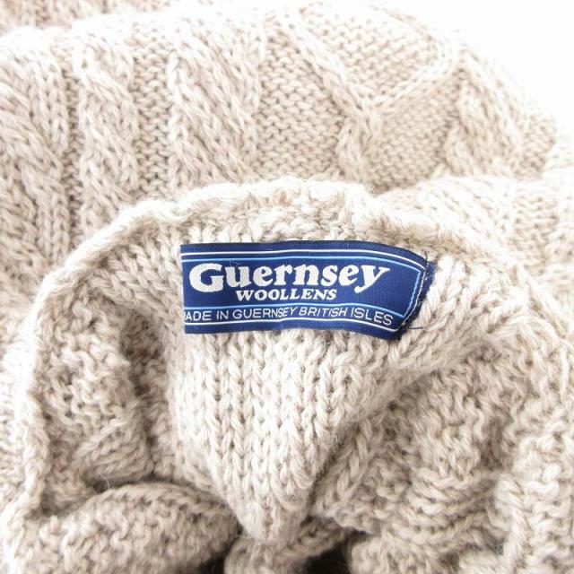Guernsey Woollens タートルネック ウールセーター サイズS 中古・古着
