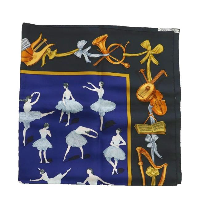 中古】エルメス HERMES カレ90 La Danse ラダンス バレリーナ スカーフ