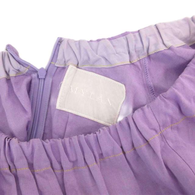 中古】マイラン MYLAN ワンピース バルーンスリーブ ロング ベルト付き