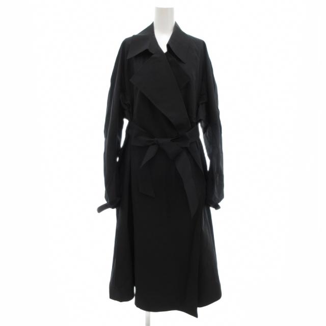 【中古】カオス CHAOS GENTLEMAN LADY SPECアウターコート ナイロン ベルト付き F ブラック /UO レディース