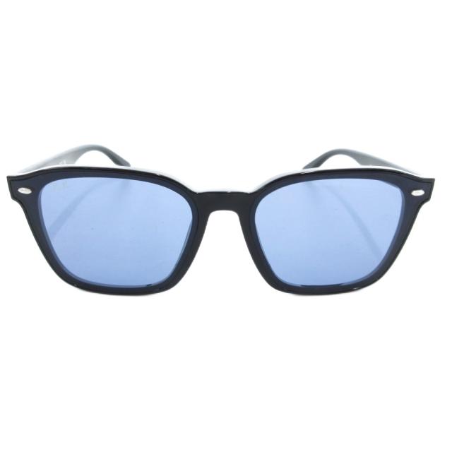 【中古】レイバン RAY BAN 美品 RB4392D サングラス スクエア プラスチックフレーム 66□17 黒 /UO ☆AA★ メンズ